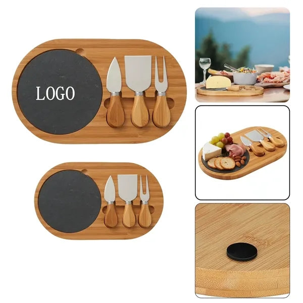 Portable Bamboo Cutting Board Set