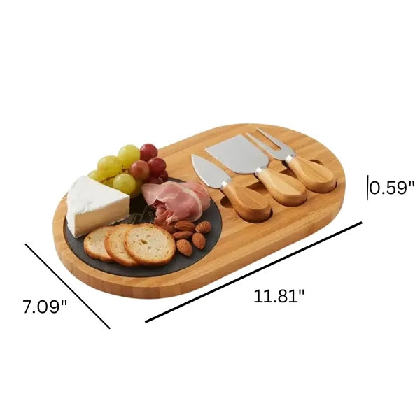 Portable Bamboo Cutting Board Set