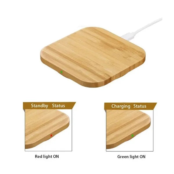 15W Wireless Charger Made of Bamboo