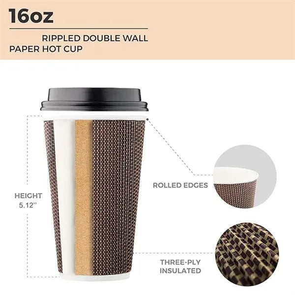 Double Wall Insulated Ripple Paper Cup
