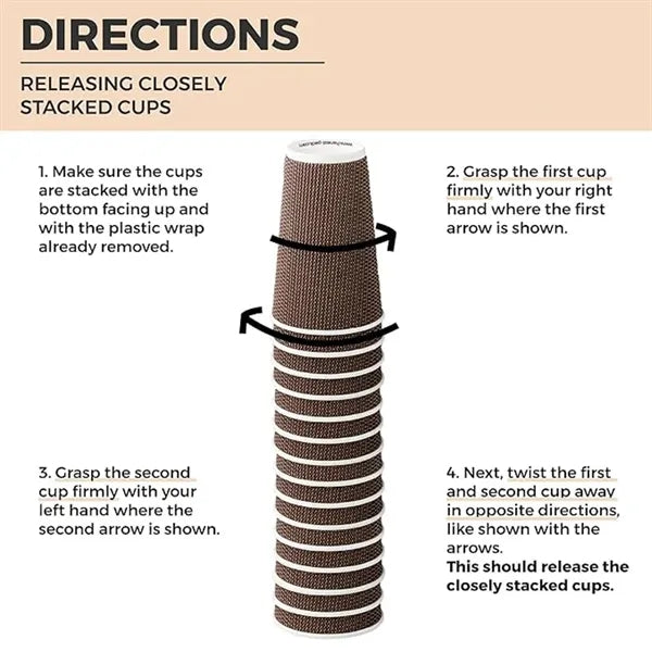 Double Wall Insulated Ripple Paper Cup