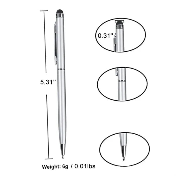 2 in 1 Touchscreen Stylus Ballpoint Pen