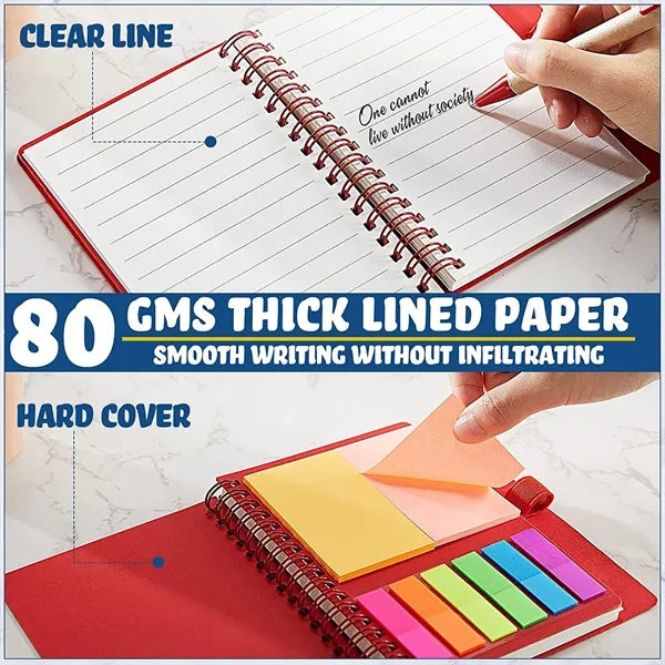 Color Aesthetic Spiral Notebook With Pen