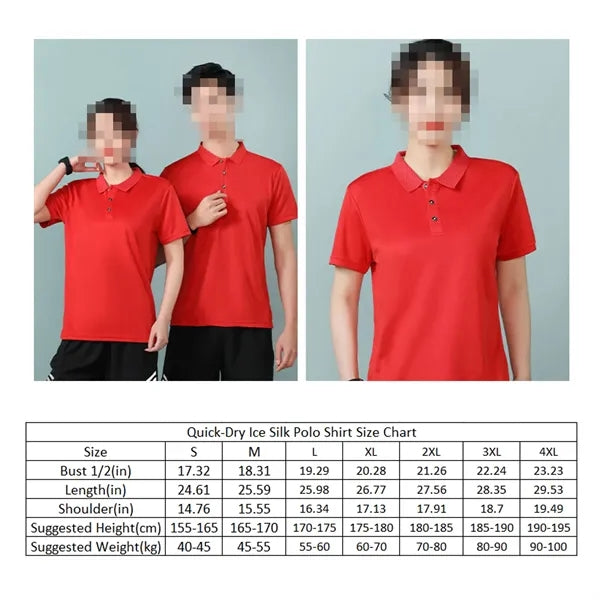 Quick-Dry Ice Silk Polo Workwear
