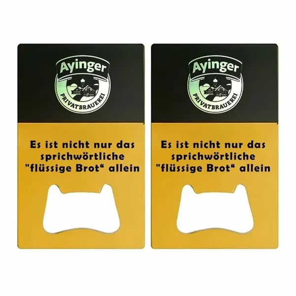 Two-Tone Card Bottle Opener
