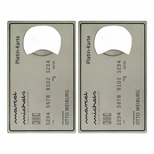 Platinum Card Shaped Bottle Opener