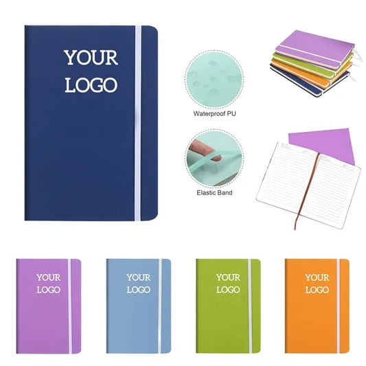 Premium PU Leather Notebook with Elastic Band
