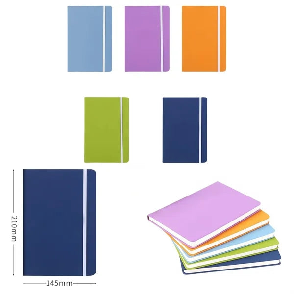 Premium PU Leather Notebook with Elastic Band