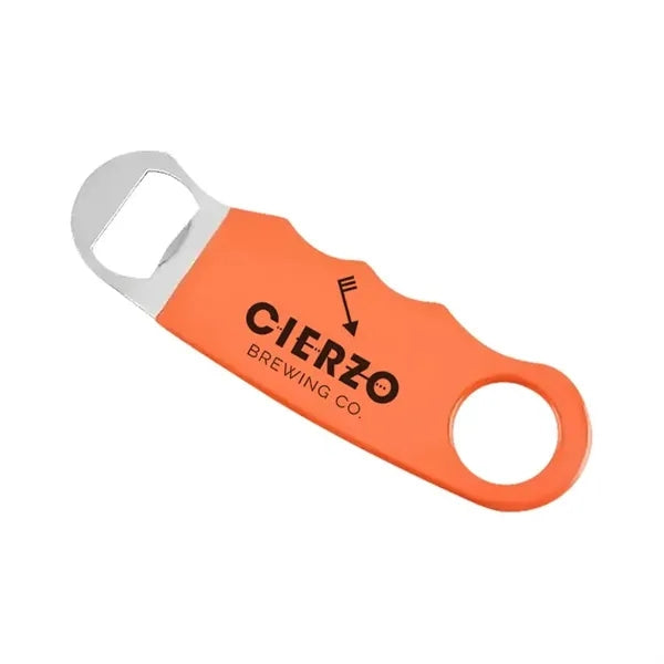 Orange Hand Grip Flat Bottle Opener