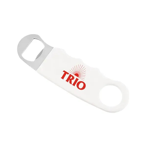 White Hand Grip Flat Bottle Opener