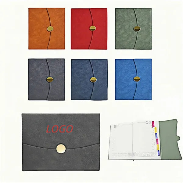 PU Leather Notebook - A5 Slim Refillable Notepad