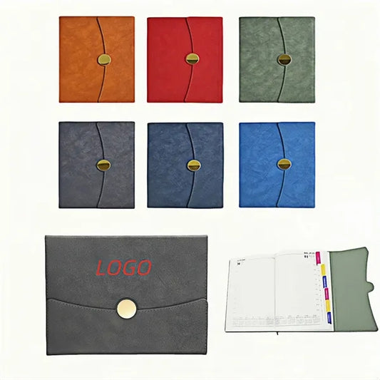 PU Leather Notebook - A5 Slim Refillable Notepad