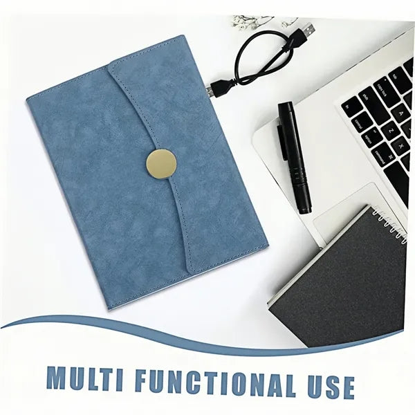 PU Leather Notebook - A5 Slim Refillable Notepad