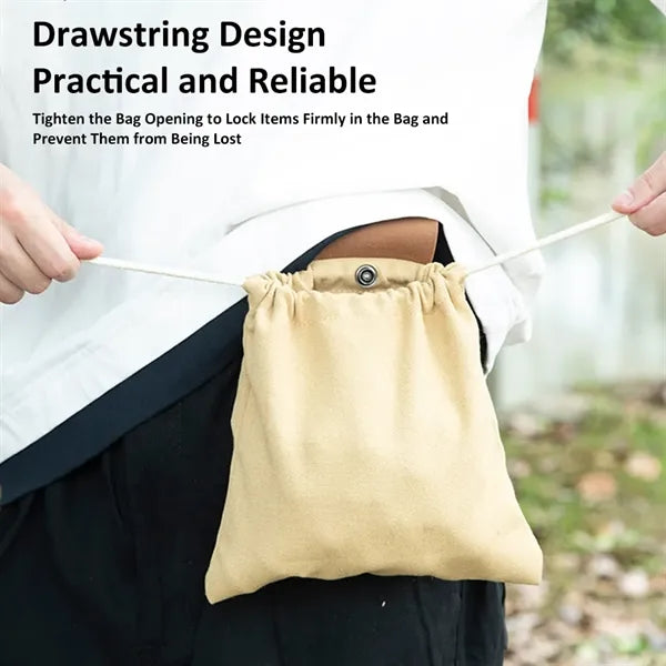 Outdoor Hiking Collapsible Foraging Pouch Belt Storage Bag