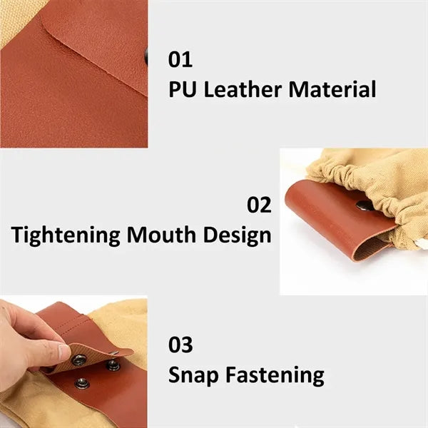 Outdoor Hiking Collapsible Foraging Pouch Belt Storage Bag