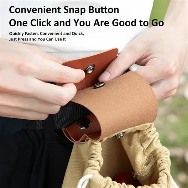 Outdoor Hiking Collapsible Foraging Pouch Belt Storage Bag