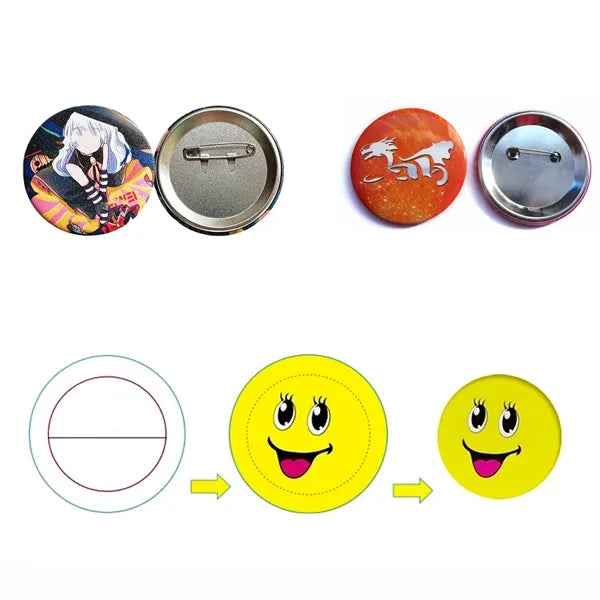 Tin Badge Creative Round Pin