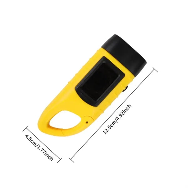 Solar Powered Hand Crank Flashlight with Emergency Features