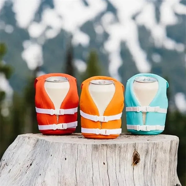 Life Vest Jacket Can Cooler Sleeve Cover