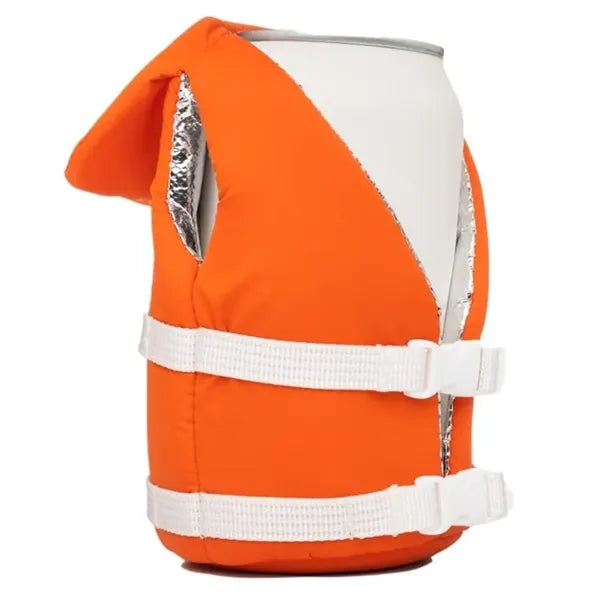 Life Vest Jacket Can Cooler Sleeve Cover