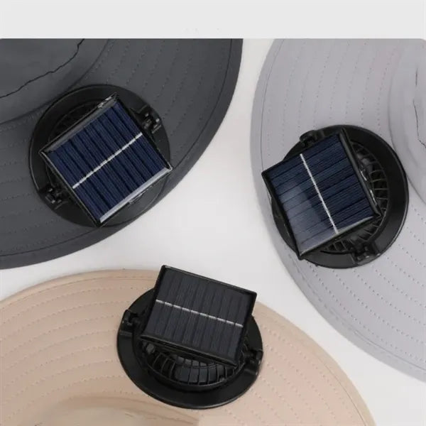 Sun Hat with Fan Solar Power