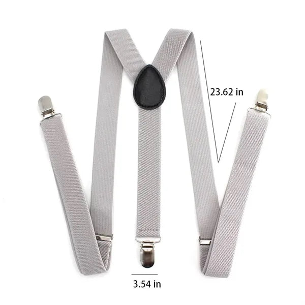 Groomsmen Gifts Personalized Leather Clip Button Suspenders