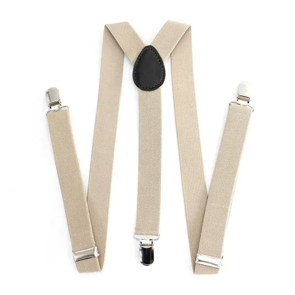 Groomsmen Gifts Personalized Leather Clip Button Suspenders