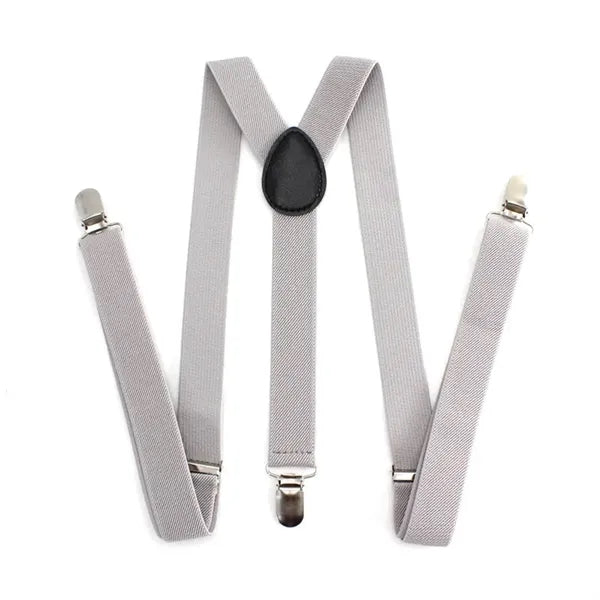 Groomsmen Gifts Personalized Leather Clip Button Suspenders