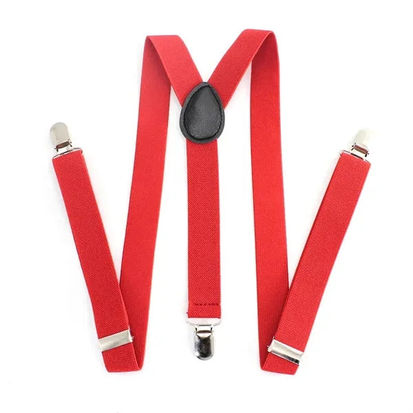 Groomsmen Gifts Personalized Leather Clip Button Suspenders