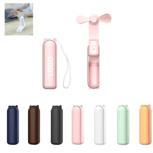 Portable Foldable Mini Fan & Charger Combo