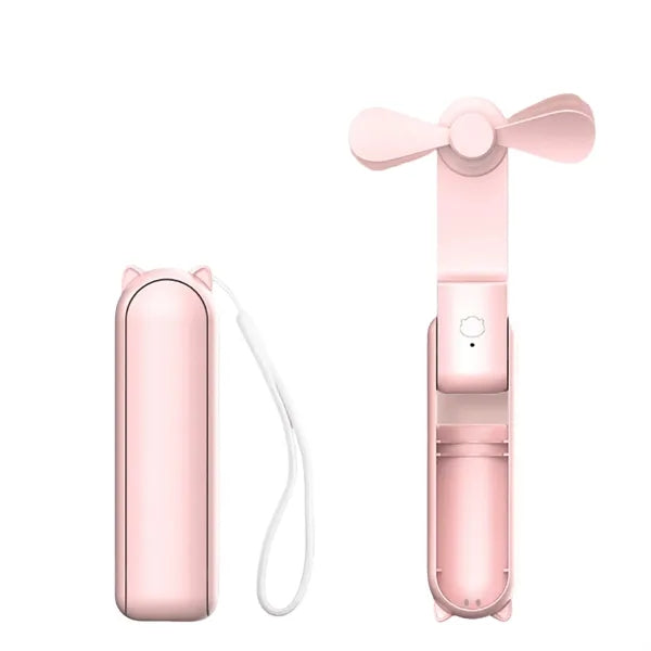 Portable Foldable Mini Fan & Charger Combo
