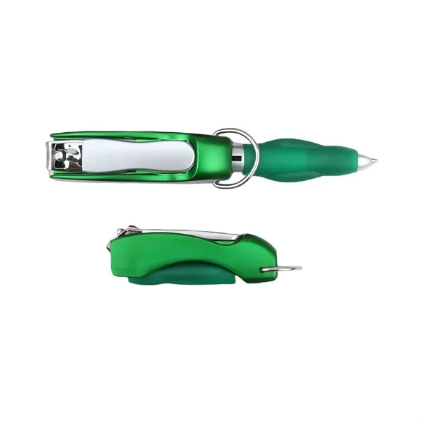 Multifunctional Folding Nail Clippers With Ballpoint Pen