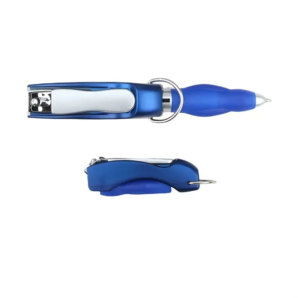 Multifunctional Folding Nail Clippers With Ballpoint Pen