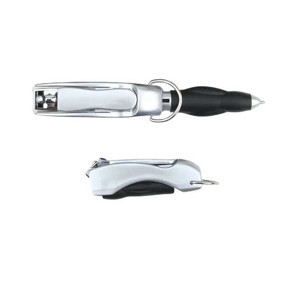 Multifunctional Folding Nail Clippers With Ballpoint Pen