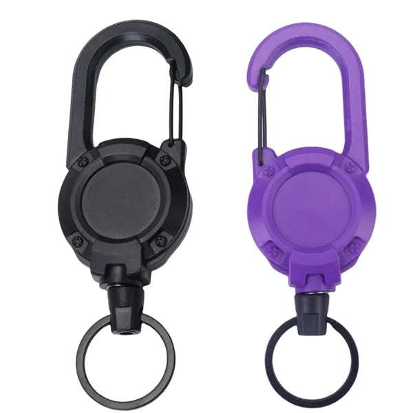 Round PU Leather Keychain