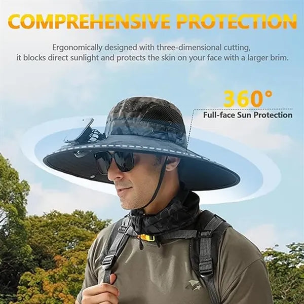 Hat With Fans Solar Power