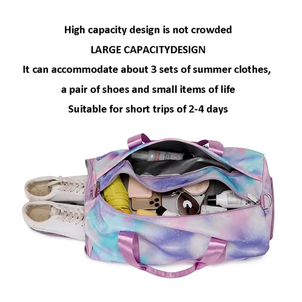 Purple Overnight Sports Bag for Women & Girls