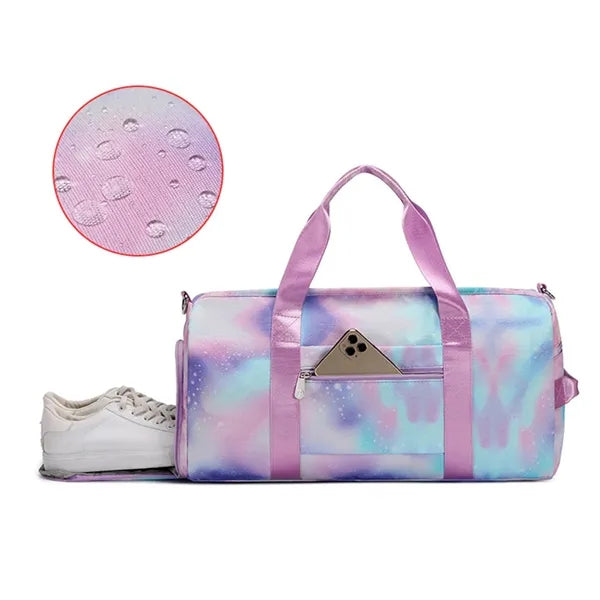 Purple Overnight Sports Bag for Women & Girls