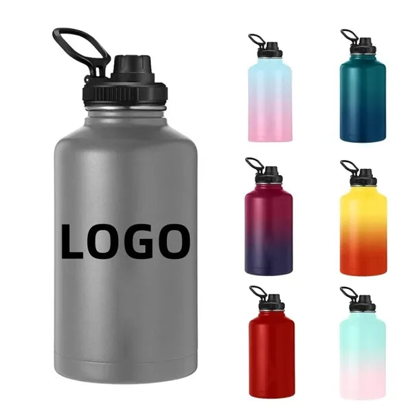 64Oz Insulated Stainless Steel Sports Water Bottle
