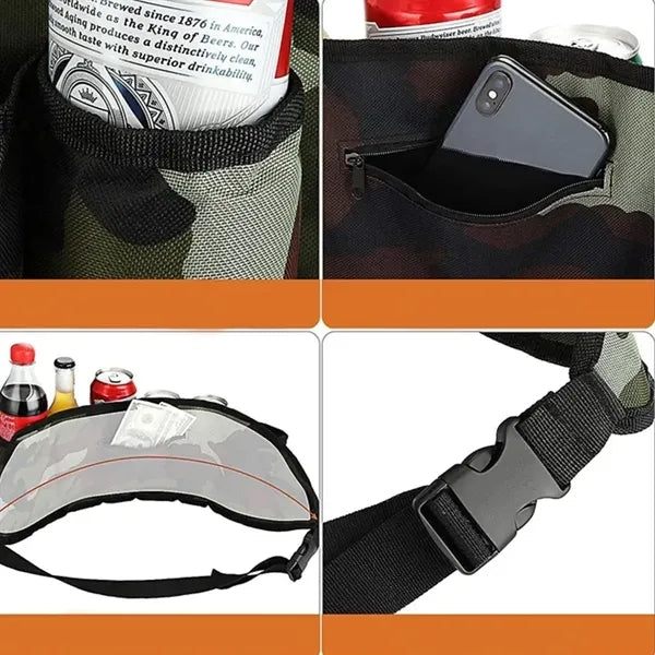 6 Beer Cans Belt Holder for Outdoor Events
