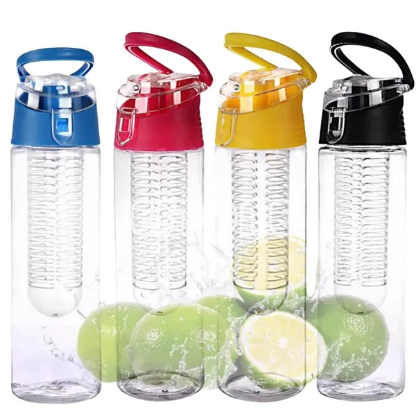 Plastic Fruit Tea Water Bottle with Carrying Handle