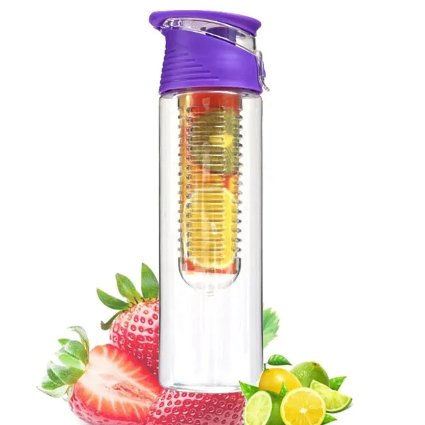 Plastic Fruit Tea Water Bottle with Carrying Handle