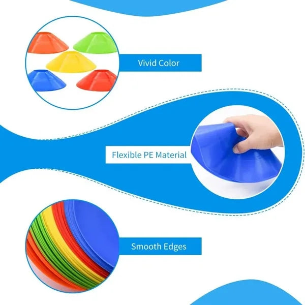 Soccer Plastic Training Marker Disc Cones