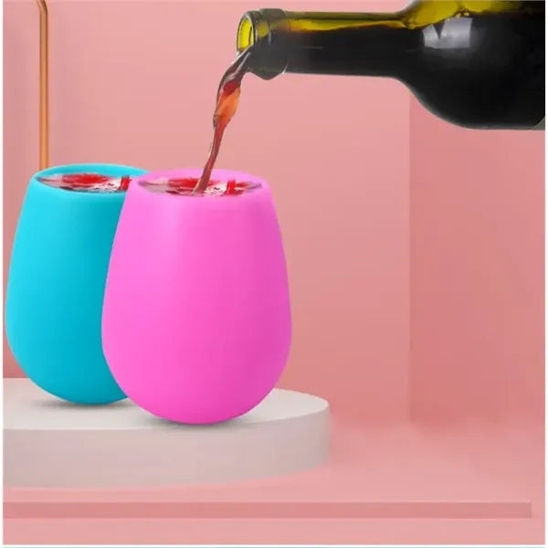 Silicon Stemless Wine Glasses