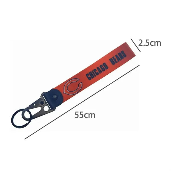 Woven Tactical Keychain with Metal Clip and Keyring