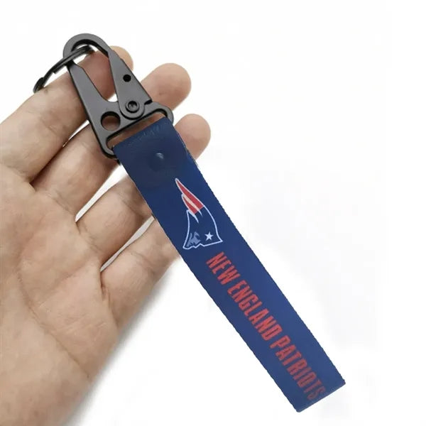 Woven Tactical Keychain with Metal Clip and Keyring