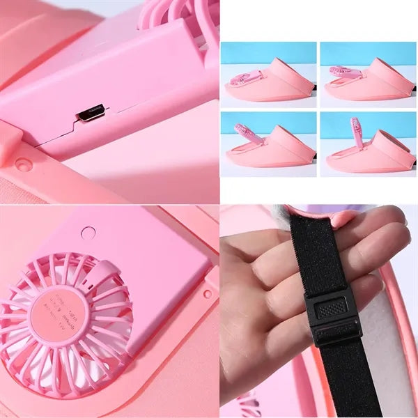 Usb Charging Sun Visor Hat