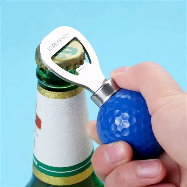 Golf Ball Shape Bottle Opener Custom Logo Option