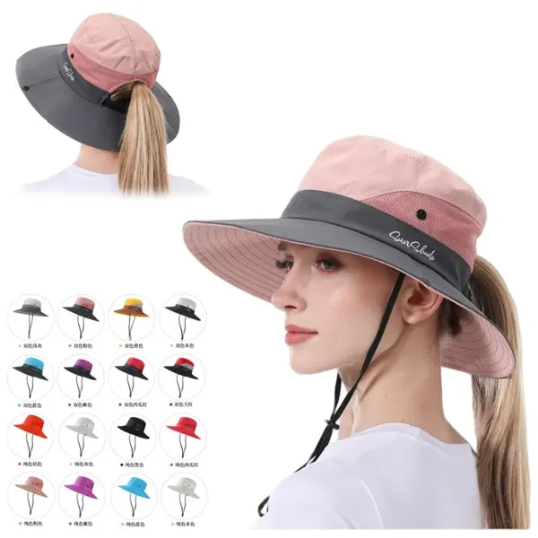 Unisex Wide Brim Adjustablet Bucket Hat