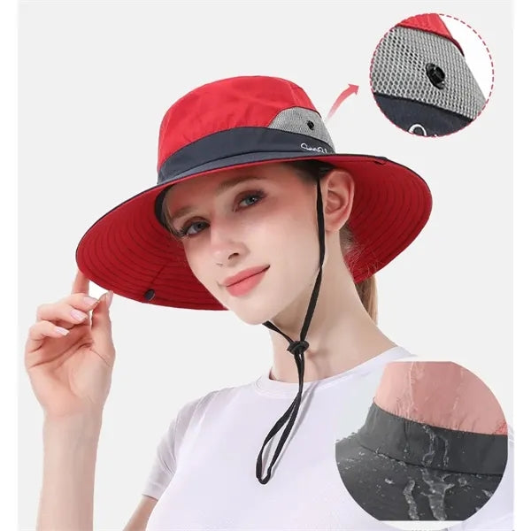 Unisex Wide Brim Adjustablet Bucket Hat